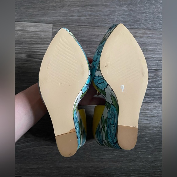 Taylor Says by Taylor Reeve Bonafide yellow genuine leather platform wedges. - Picture 11 of 13